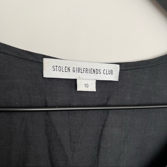 STOLEN GIRLFRIENDS CLUB Black Button Up Romper Size 10 - Picture 3 of 4
